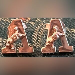 Silver Army Earrings